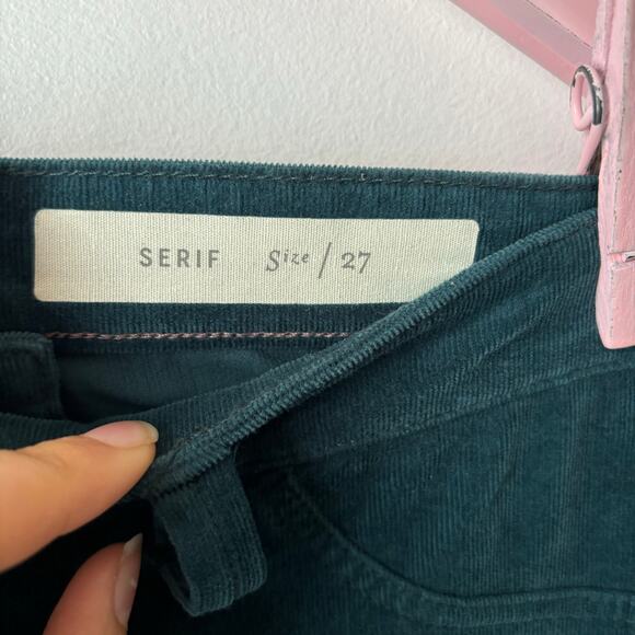 Pilcro and the Letterpress Corduroy Teal Jeans - Picture 6 of 9